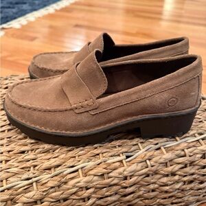 Born Brown Suede Loafers